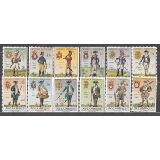 Mozambique Correo Yvert 525/36 ** Mnh Uniformes Militares