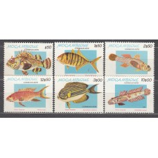 Mozambique Correo Yvert 700/705 ** Mnh Fauna - Peces