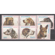 Mozambique Correo Yvert 719/24 ** Mnh Fauna - Perros