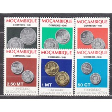 Mozambique Correo Yvert 820/25 ** Mnh Numismatica