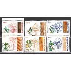 Mozambique Correo Yvert 940/45 ** Mnh Flora - Arboles