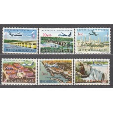 Mozambique Aereo Yvert 30/35 ** Mnh Aviones