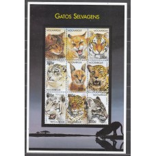 Mozambique Correo Yvert 1412/20 ** Mnh Fauna - Gatos Salvajes