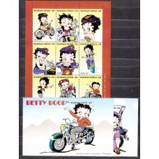 Mozambique Correo Yvert 1401N/1401W+Hoja29B/29C ** Mnh Comic-Betty Boop