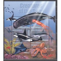 Mozambique Correo Yvert 1518/23 ** Mnh Fauna Marina