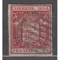 España Clásicos 1854 Edifil 24 Usado