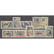 Costa de Marfil - Correo Yvert 211/20 ** Mnh Falta 214A-215A-216A G Fauna