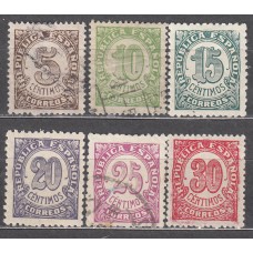 España II República 1938 Edifil 745/50 usado