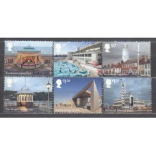 Gran Bretaña - Correo 2014 Yvert 4044/49 ** Mnh Arquitectura al borde del mar