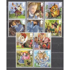 Gran Bretaña - Correo 2015 Yvert 4077/86 ** Mnh Cuento Alicia en el Pais de las Maravillas