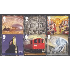 Gran Bretaña - Correo 2013 Yvert 3789/94 ** Mnh Metro de Londres