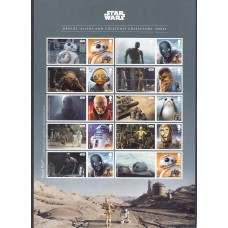 Gran Bretaña Correo 2017 Yvert 4509 en Hoja entera Cine Star Wars