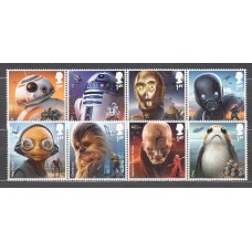 Gran Bretaña Correo 2017 Yvert 4501/4508 ** Mnh Cine Star Wars