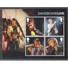 Gran Bretaña Correo 2017 Yvert 4417/20 ** Mnh Música David Bowie