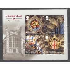 Gran Bretaña Correo 2017 Yvert 4404/7 ** Mnh Patrimonio Castillo de Winsor