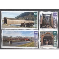 Liechtenstein Correo 2013 Yvert 1612/15 ** Mnh Puentes