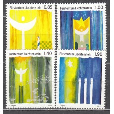 Liechtenstein Correo 2013 Yvert 1636/39 ** Mnh Navidad