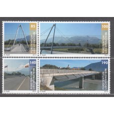 Liechtenstein - Correo 2014 Yvert 1647/50 ** Mnh Puentes
