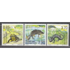 Liechtenstein - Correo 2014 Yvert 1655/57 ** Mnh Fauna - Anfibios