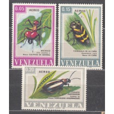 Venezuela - Aereo Yvert 947/49 ** Mnh Fauna - Insectos