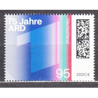 Alemania Federal Correo 2025 ** Mnh 75 Años ARD