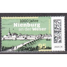 Alemania Federal Correo 2025 ** Mnh 1000 Años Nienburg