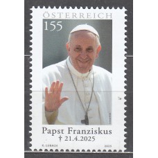 Austria Correo 2025 ** Mnh Papa Francisco