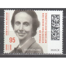 Alemania Federal Correo 2025 ** Mnh Donata Helmrich