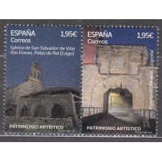 España II Centenario Correo 2025 Edifil 5843/44 ** Mnh Patrimonio Artistico .Iglesia San Salvador de Vilar das Donas