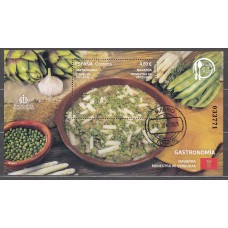 España II Centenario Correo 2025 Edifil 5839 usado Gastronomia  España en 19 platos