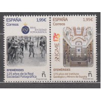 España II Centenario Correo 2025 Edifil 5849/50 ** Mnh Efemerides