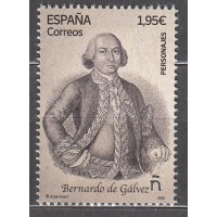España II Centenario Correo 2025 Edifil 5852 ** Mnh Personajes Bernardo de Gálvez