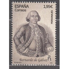 España II Centenario Correo 2025 Edifil 5852 ** Mnh Personajes Bernardo de Gálvez
