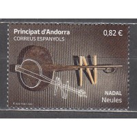 Andorra Española Correo 2024 Edifil 566 ** Mnh Navidad Neules