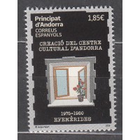 Andorra Española Correo 2025 Edifil 575 ** Mnh Creación del Centre Cultural de Andorra