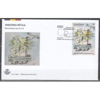 Andorra Española Sobres 1º Día 2025 Edifil 574 Excursions en 4 x 4 