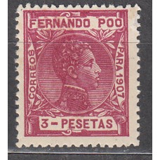 Fernando Poo Sueltos 1907 Edifil 164 ** Mnh  Bonito