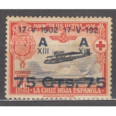 España Variedades 1927 Edifil 391t (*) Mng Habilitación 17-V-192 en vez de 17-V-1927