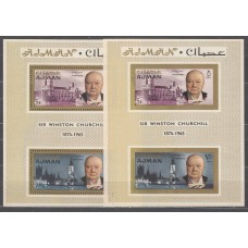 Arabia Sud Este (Ajman) Michel 7A/B ** Mnh Churchill