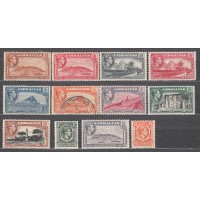 Gibraltar - Correo 1938-47 Yvert 103/11+114/16 * Mh 108 usado