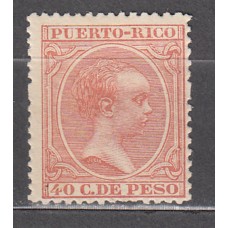 Puerto Rico Sueltos 1896 Edifil 128 * Mh