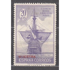 España Variedades 1930 Edifil 538Ma Sobrecarga Muestra en Rojo (*) Mng
