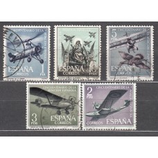 España II Centenario Correo 1961 Edifil 1401/5 usado