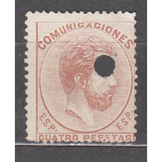 España Taladrados 1872 Edifil 128