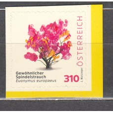 Austria Correo 2025 Yvert 3758 ** Mnh Flora Fusain de Europa