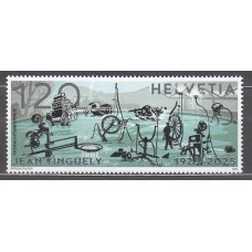 Suiza Correo 2025 ** Mnh Arte Jean Tinguely