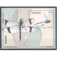Andorra Española Correo 2025 ** Mnh Fauna Insectos Libel-lula
