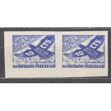 Cruzada contra el frio 1938 Edifil 25s ** Mnh Pareja sin dentar