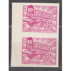 Cruzada contra el frio 1938 Edifil 27s ** Mnh Pareja sin dentar