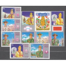 Arabia Sud Este (Sharjah) - Correo Yvert 252+ Hoja sin catalogar ** Mnh Boy Scouts